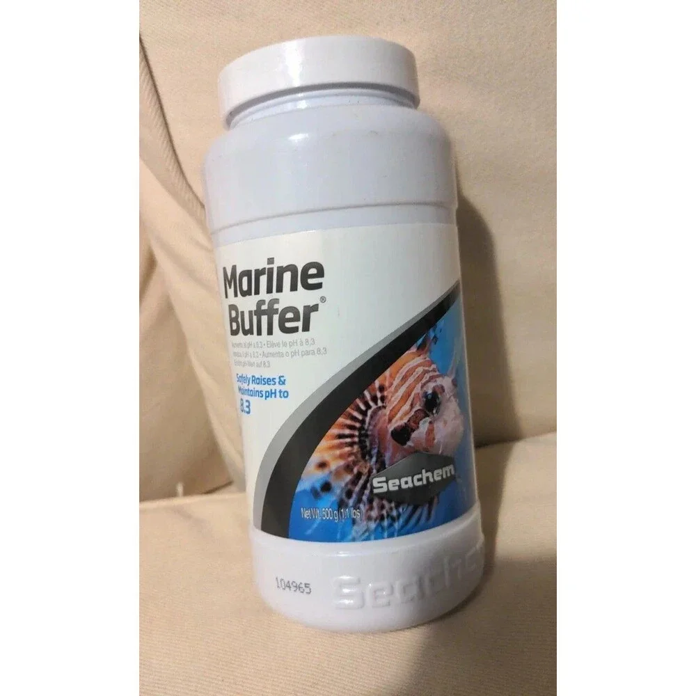 Seachem Marine Buffer 500 GM Fish Tank Aquarium Additive Treatment.